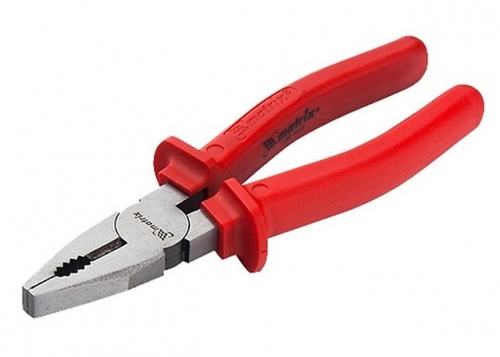 плоскогубцы econom, 200 мм, шлифованные, пластмассовые рукоятки// matrix, купить metabo, купить husqvarna, купить bosch, купить makita, купить hitachi, купить hikoki, купить oregon, купить stihl