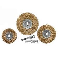 набор щеток для дрели, 3 шт., 3 плоские, 50-63-75 мм, со шпильками, металлические// matrix, купить metabo, купить husqvarna, купить bosch, купить makita, купить hitachi, купить hikoki, купить oregon, купить stihl