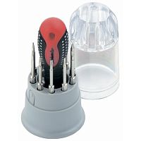 отвертка для точных работ fusion с насадками, 11 пр. в пласт. пенале, 3-х комп. рукоятка// matrix, купить metabo, купить husqvarna, купить bosch, купить makita, купить hitachi, купить hikoki, купить oregon, купить stihl