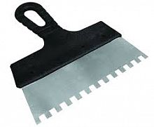 шпатель из нержавеющей стали, 150 мм, зуб 6х6 мм, пластмассовая ручка // сибртех, купить metabo, купить husqvarna, купить bosch, купить makita, купить hitachi, купить hikoki, купить oregon, купить stihl