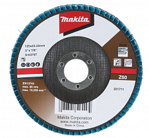 лепестковый шлифовальный диск 125x22,23 мм, z60, стекловолокно, угловой, купить metabo, купить husqvarna, купить bosch, купить makita, купить hitachi, купить hikoki, купить oregon, купить stihl