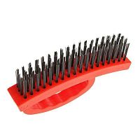 щетка зачистная 4-х рядная, плоская, пластиковая с рукояткой// matrix, купить metabo, купить husqvarna, купить bosch, купить makita, купить hitachi, купить hikoki, купить oregon, купить stihl