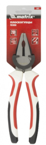 плоскогубцы premium, 200 мм, трехкомпонентные рукоятки// matrix, купить metabo, купить husqvarna, купить bosch, купить makita, купить hitachi, купить hikoki, купить oregon, купить stihl