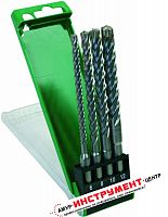 набор буры hitachi sds+ (4 шт) в наборе 6/8/10/12х160 мм - 4-режущие кромки, купить metabo, купить husqvarna, купить bosch, купить makita, купить hitachi, купить hikoki, купить oregon, купить stihl