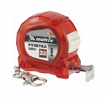 рулетка compact, 2 м x 16 мм, компактный размер, карабин-держатель, pro// matrix, купить metabo, купить husqvarna, купить bosch, купить makita, купить hitachi, купить hikoki, купить oregon, купить stihl