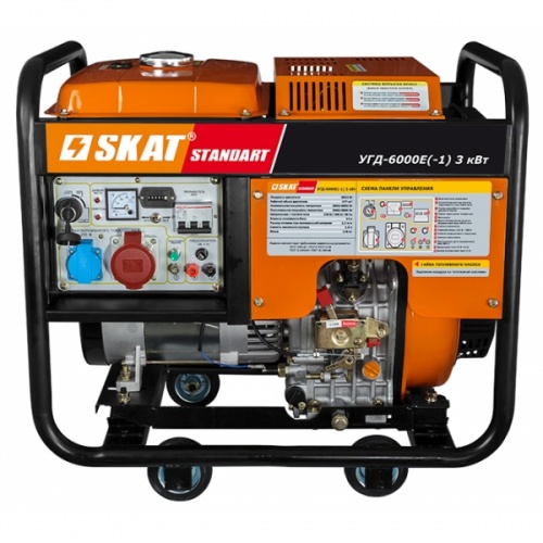 Генератор дизельный SKAT УГД-6000ЕТ/3кВт трехфазный — купить в интернет-магазине amurinstrument.ru с доставкой по Хабаровску | Каталог с характеристиками и ценами генератор дизельный skat угд-6000ет/3квт трехфазный, купить metabo, купить husqvarna, купить bosch, купить makita, купить hitachi, купить hikoki, купить oregon, купить stihl