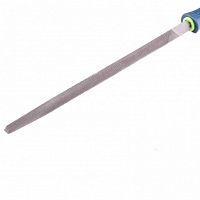 напильник, 250 мм, трехгранный, двухкомпонентная рукоятка, №2// сибртех, купить metabo, купить husqvarna, купить bosch, купить makita, купить hitachi, купить hikoki, купить oregon, купить stihl