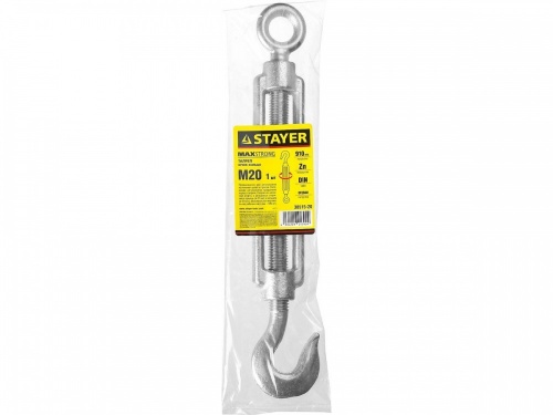 талреп din 1480, крюк-кольцо, м20, 1 шт, оцинкованный, stayer, купить metabo, купить husqvarna, купить bosch, купить makita, купить hitachi, купить hikoki, купить oregon, купить stihl