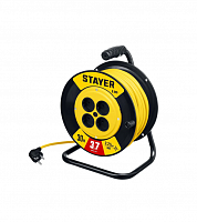stayer  s-225, пвс, 2 х 2.5 мм2, 30 м, 3750 вт, силовой удлинитель на катушке (55070-30), купить metabo, купить husqvarna, купить bosch, купить makita, купить hitachi, купить hikoki, купить oregon, купить stihl