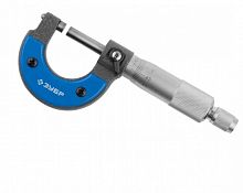 микрометр зубр "эксперт" гладкий механический, мк 25, диапазон 0-25мм, шаг измерения 0,01мм, купить metabo, купить husqvarna, купить bosch, купить makita, купить hitachi, купить hikoki, купить oregon, купить stihl