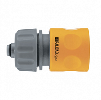 соединитель пластмассовый быстросъемный для шланга 1/2", аквастоп, однокомпонентный, luxe// palisad, купить metabo, купить husqvarna, купить bosch, купить makita, купить hitachi, купить hikoki, купить oregon, купить stihl