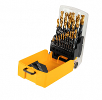 набор сверл по металлу, 1-13 мм, hss-tin, golden tip, 25 шт// denzel, купить metabo, купить husqvarna, купить bosch, купить makita, купить hitachi, купить hikoki, купить oregon, купить stihl
