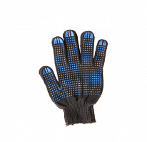 перчатки трикотажные, с пвх точкой, 10 класс, черные// россия, купить metabo, купить husqvarna, купить bosch, купить makita, купить hitachi, купить hikoki, купить oregon, купить stihl