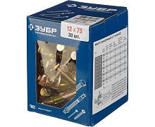 болт анкерный с гайкой, 12 x 75 мм, 30 шт, желтопассивированный, зубр профессионал, купить metabo, купить husqvarna, купить bosch, купить makita, купить hitachi, купить hikoki, купить oregon, купить stihl