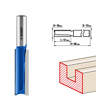зубр  16 x 51 мм, хвостовик 12 мм, фреза пазовая прямая. удлиненная, профессионал (28754-16-51), купить metabo, купить husqvarna, купить bosch, купить makita, купить hitachi, купить hikoki, купить oregon, купить stihl