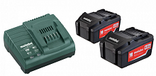 basic set 4.0 2*4,0 ач li-ion+3у asc 55, купить metabo, купить husqvarna, купить bosch, купить makita, купить hitachi, купить hikoki, купить oregon, купить stihl