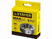 плашка круглая ручная stayer "master", сталь 9хс, для трубной резьбы g 1``, купить metabo, купить husqvarna, купить bosch, купить makita, купить hitachi, купить hikoki, купить oregon, купить stihl