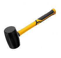 киянка резиновая, 450 г, черная, фибергласовая  рукоятка c tpr покрытием// denzel, купить metabo, купить husqvarna, купить bosch, купить makita, купить hitachi, купить hikoki, купить oregon, купить stihl