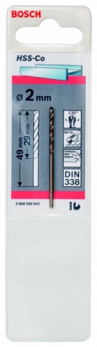 1 hss-co сверло 2мм, купить metabo, купить husqvarna, купить bosch, купить makita, купить hitachi, купить hikoki, купить oregon, купить stihl