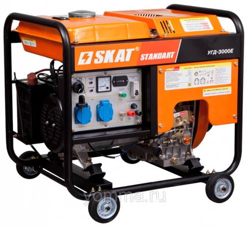 Генератор дизельный SKAT УГД-3000Е — купить в интернет-магазине amurinstrument.ru с доставкой по Хабаровску | Каталог с характеристиками и ценами генератор дизельный skat угд-3000е, купить metabo, купить husqvarna, купить bosch, купить makita, купить hitachi, купить hikoki, купить oregon, купить stihl
