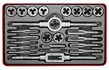 набор №6 метчиков и плашек 24 предметов. м3-м12 9хс металл. коробка, купить metabo, купить husqvarna, купить bosch, купить makita, купить hitachi, купить hikoki, купить oregon, купить stihl