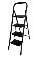 стремянка стальная , модель dls104b ( черный цвет), 4 ступени, 91 см., купить metabo, купить husqvarna, купить bosch, купить makita, купить hitachi, купить hikoki, купить oregon, купить stihl