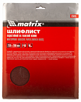 шлифлист на тканевой основе, p 46, 230 х 280 мм, 10 шт., водостойкий// matrix, купить metabo, купить husqvarna, купить bosch, купить makita, купить hitachi, купить hikoki, купить oregon, купить stihl