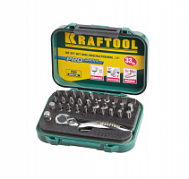 kraftool  33 шт, набор бит с мини-трещоткой (26157-h33), купить metabo, купить husqvarna, купить bosch, купить makita, купить hitachi, купить hikoki, купить oregon, купить stihl