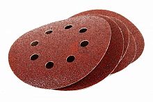 круг абразивный на ворсовой подложке под "липучку", перфорированный, p 320, 150 мм, 5 шт.// matrix, купить metabo, купить husqvarna, купить bosch, купить makita, купить hitachi, купить hikoki, купить oregon, купить stihl