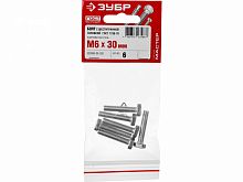 болт гост 7798-70, m6 x 30 мм, 6 шт, кл. пр. 5.8, оцинкованный, зубр, купить metabo, купить husqvarna, купить bosch, купить makita, купить hitachi, купить hikoki, купить oregon, купить stihl