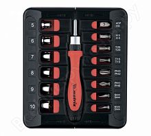отвертка реверсивная с набором бит и торцевых головок, 23 шт., crv//matrix, купить metabo, купить husqvarna, купить bosch, купить makita, купить hitachi, купить hikoki, купить oregon, купить stihl