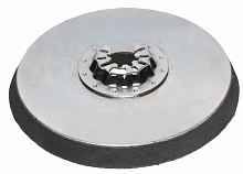 насадка для мфи практика подошва круглая 115мм, velcro,  без отверстий, для шлифлистов, купить metabo, купить husqvarna, купить bosch, купить makita, купить hitachi, купить hikoki, купить oregon, купить stihl