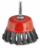 кордщетка для дрели чашеобразная витая практика 75 мм, хвост 6 мм, купить metabo, купить husqvarna, купить bosch, купить makita, купить hitachi, купить hikoki, купить oregon, купить stihl