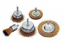 набор щеток для дрели, matrix 5шт, 2 плоские, 50-75мм+3"ч, купить metabo, купить husqvarna, купить bosch, купить makita, купить hitachi, купить hikoki, купить oregon, купить stihl
