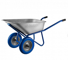 зубр  пт-300, 110 л, 240 кг, двухколесная, оцинкованная сталь, строительная тачка, профессионал (399, купить metabo, купить husqvarna, купить bosch, купить makita, купить hitachi, купить hikoki, купить oregon, купить stihl